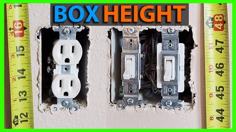 electrical box height for vanity light|light switch height for outlet.